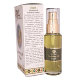 Elijah holy oil spray with biblical motif and golden tones